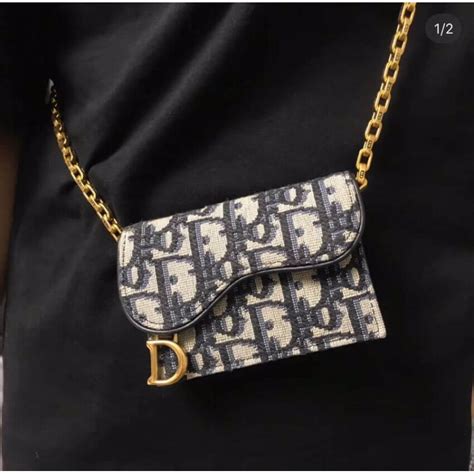 dior saddle flap card holder dior oblique jacquard for women|Designer Saddle Bags .